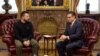 Susret ukrajinskog predsjednika Volodimira Zelenskog i prvog čovjeka Zastupničkog doma američkog Kongresa Mikea Johnsona u Washingtonu, SAD, 12. decembra 2023.