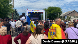 Manifestația organizată de Partidul Șor la Comrat