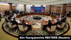 Sastanak ministara spoljnih poslova Južne Koreje, Japana i Kine u južnokorejskom gradu Busanu, 26. novembar 2023. 