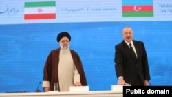 Ադրբեջանի և Իրանի նախագահները ամբարտակների և հիդրոհանգույցների բացման արարողությանը, 19-ը մայիսի, 2024թ.

