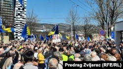 Fotogalerija sa protesta u Sarajevu 31. marta 2023.