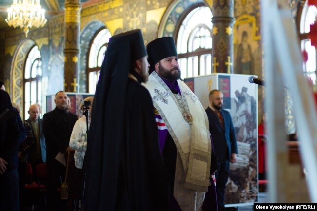 Під час вшанування пам'яті жертв Голодомору-геноциду у Києво-Печерській лаврі. Київ, 23 листопада 2023 року