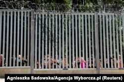 Огорожа, зведена Польщею на кордоні з Білоруссю