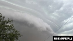 Olujni oblaci iznad Novog Sada u Srbiji, 21. jul 2023. 