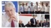 Колаж од фотографии од лидерот на ДУИ, раководството на партијата и припадниците на т.н. Огнена група