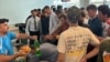Tajik migrants stranded at Moscow's Vnukovo airport in early July