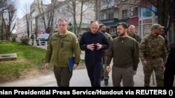 Ukrajinski predsjednik Volodimir Zelenski u obilasku Hersona, Ukrajina 23. marta 2023.