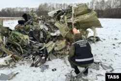 The Il-76 military transport plane crashed in Russia's Belgorod region on January 24.