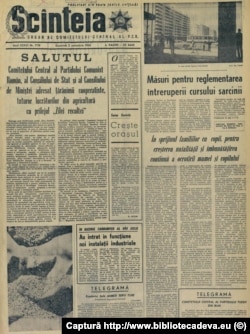 Decretul 770 a fost publicat în ziarul Scânteia, organul de presă al Partidului Comunist Român, pe 2 octombrie 1966.