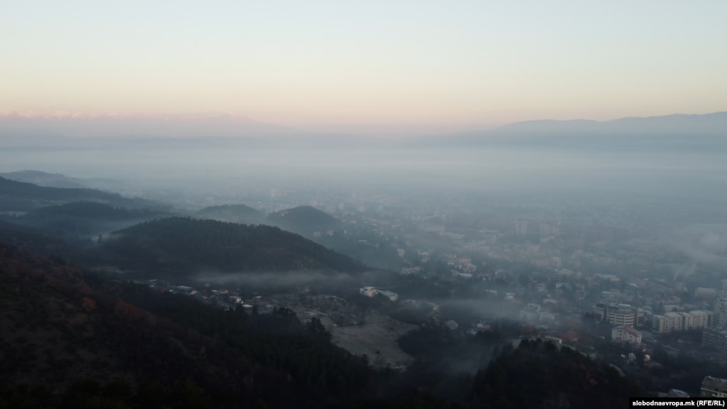 Скопје панорамска фотографија 