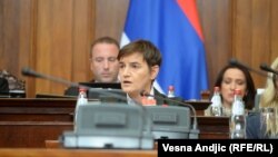 Premijerka Srbije Ana Brnabić na sednici Skupštine Srbije, 18. maja 2023. 
