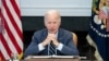 U.S. President Joe Biden speaks at the White House on May 31. 