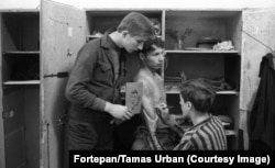 Boys in the Aszod juvenile detention center in 1974.
