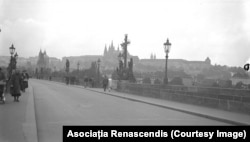 The Charles Bridge in Prague as captured by a Romanian tourist in 1932.