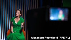 Veronica Dragalin, șefa Procuratorii Anticorupție, vorbind Europei Libere într-un interviu, în august 2023