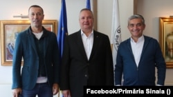 Vlad Oprea (stânga), fostul președinte PNL Nicolae Ciucă (centru) și fostul Președinte al CJ Prahova, Iulian Dumitrescu.