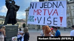 Protest protiv nasilja nad ženama u Novom Sadu 21. avgust 2023. ilustrativna fotografija 