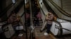 People take shelter inside a metro station during a Russian missile strike. (file photo)