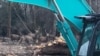 Munkagépekkel megzavart szarvasok a tihanyi Kenderföldeken. Forrás: HKK Civil Társaság