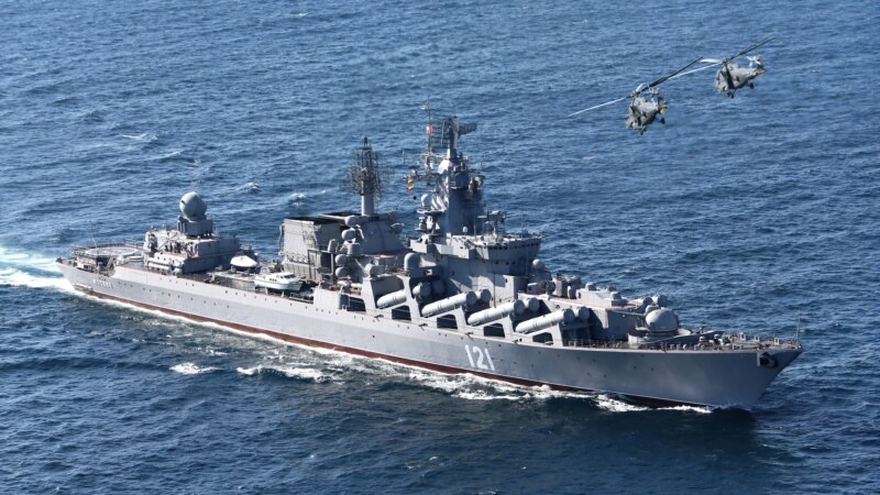 В сети появились фото памятника погибшему экипажу российского крейсера «Москва»