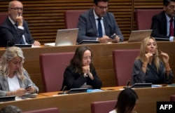 Mar Galceran iz Narodne partije Španije u regionalnom parlamentu u Valensiji, septembar 2023.