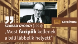 „A történelem nem fog ennek az Országgyűlésnek nagyon rossz jegyet adni” – archív műsor Szabad Györgyről