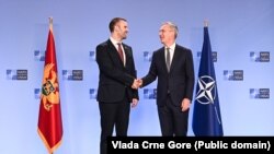 Premijer Crne Gore Milojko Spajić (levo) i generalni sekretar NATO Jens Stoltenberg (26. januar 2024. godine)