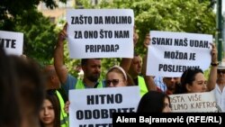Protesti roditelja djece oboljele od cistične fibroze, Sarajevo 22. juni 2023.