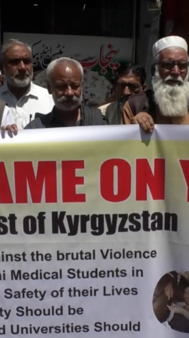 Parents Of Pakistani Students Protest After Mob Attack On Foreigners In Kyrgyzstan