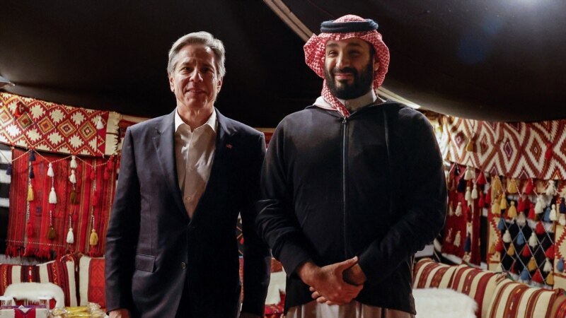 آنتونی بلینکن با محمد بن سلمان در ریاض دیدار کرد