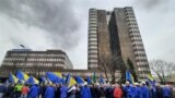 Bosnia and Herzegovina, Sarajevo, hundreds of coal miners protest in front of the Government of the Federation of BiH on March 27. 