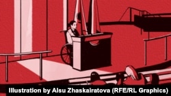 Kazakhstan – Illustration by Alsu Zhaskairatova / people with disabilities