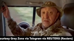 Евгений Пригожин, глава группы «Вагнер», записывает видео с обращением предположительно в Африке, август 2023 года