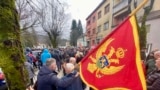 Protest in Cetinje against president of Parliament of Montenegro Andrija Mandic