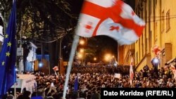 Protest zbog predloga zakona o "stranim agentima", Tbilisi, 15. april 2024.