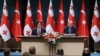 Թուրքիայի նախագահ Ռեջեփ Էրդողանի և Վրաստանի վարչապետ Իրակլի Կոբախիձեի համատեղ ասուլիսը Անկարայում, 16-ը մայիսի, 2024թ.