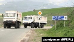 Ռուս խաղաղապահների մեքենաների շարասյունը Հայաստանում, 22-ը ապրիլի, 2024թ.