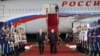 Russian President Vladimir Putin (left) walks with North Korean leader Kim Jong Un in Pyongyang during a state visit to North Korea in June. 