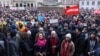 Njemački kancelar Olaf Scholz i ministrica vanjskih poslova Annalena Baerbock prisustvuju protestu protiv krajnje desnice i za zaštitu njemačke demokratije u Potsdamu, Njemačka, 14. januara 2024. 