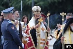 Новий патріарх БПЦ Диниїл. В першій службі на честь його обрання предстоятелем взяла участь посол Росії в Болгарії