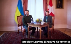 Президент України Володимир Зеленський і президент Швейцарії Віола Амгерд. Берн, 15 січня 2024 року