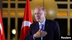 Режеп Тайып Эрдоган тарапташтарына кайрылды. Анкара. 29-май, 2023-жыл.