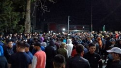 Hundreds of Bishkek residents gathered in the Kyrgyz capital on the night of May 17. 