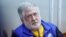 Ukrainian oligarch Ihor Kolomoyskiy in a Kyiv courtroom on September 2.
