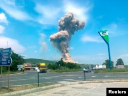 Explozia de la unitatea Bereta Trading, lângă orașul Straldja din estul Bulgariei, 5 iunie 2012.