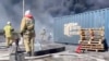 В Новороссийске в грузовом терминале произошёл крупный пожар 