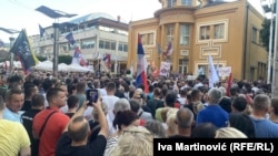 Protestul împotriva proiectului minier de litiu din Loznica, Serbia.