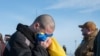 Украінскі баец пасьля вяртаньня з палону. 31 студзеня 2024 