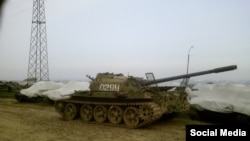 ტანკი T-55 რეზერვებისა და კონსერვაციის 1295-ე ცენტრალურ ბაზაზე. 2011 წელი.