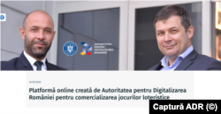 Președintele ADR și directorul general al Loteriei Române au semnat, în 2020, un parteneriat pentru realizarea unei platforme online proprii.
